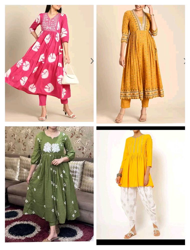 4 Kurta Set Combo