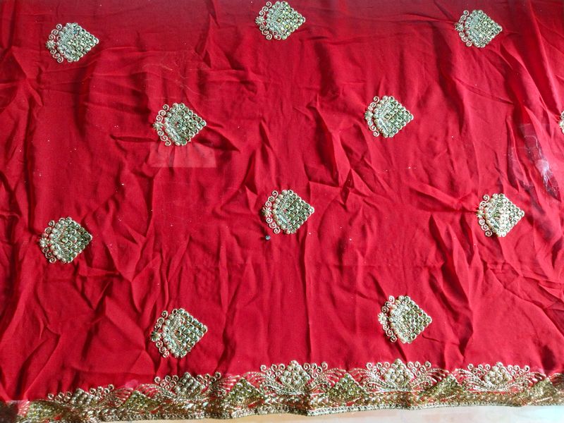 Embroidery Saree With Blouse