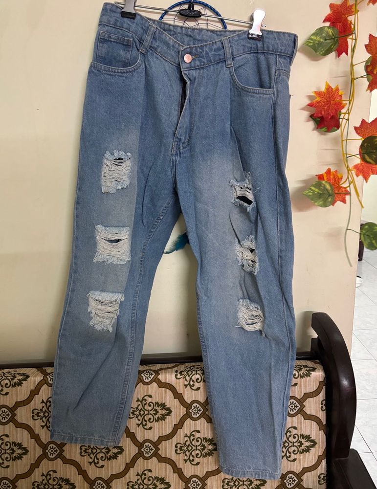 Boyfriend Ripped Jeans Urgent sale