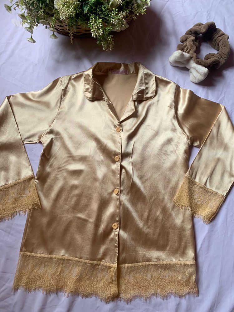 Satin Sleepwear Shirt