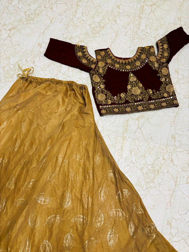 🥳🎉Meroon Lehanga Choli....