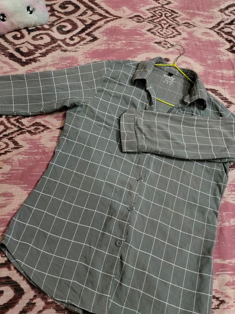 Grey Check Shirt