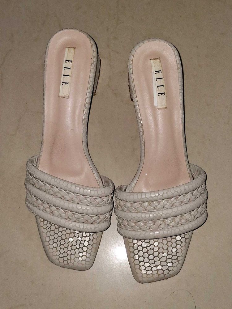 ELLE Braided block heel