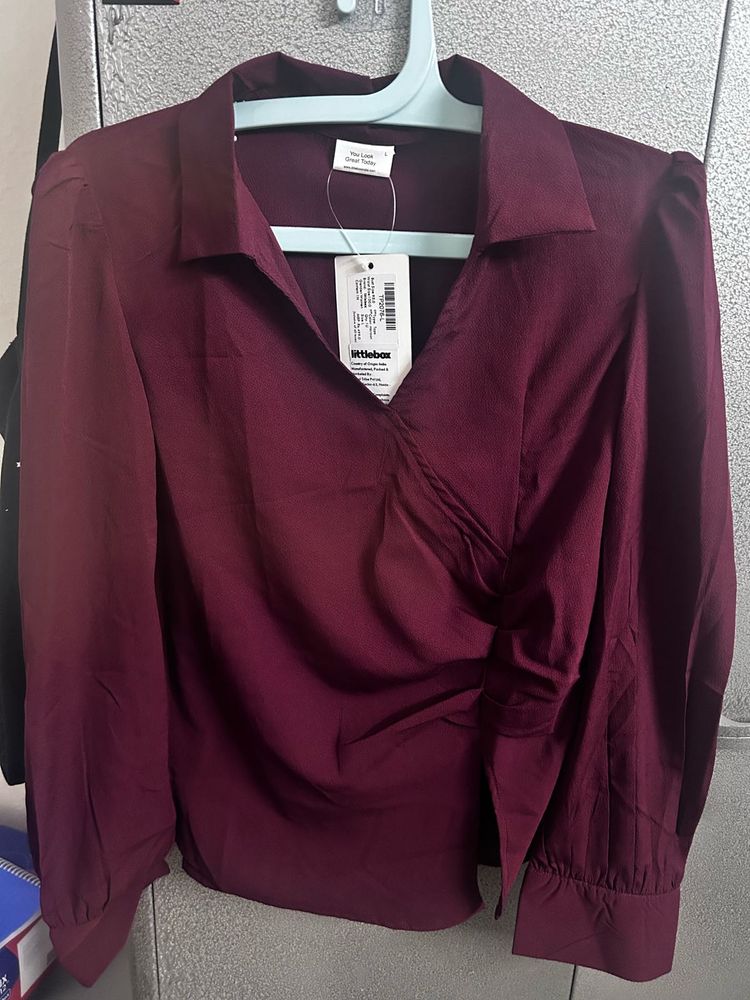 Wine Color Stylish Top