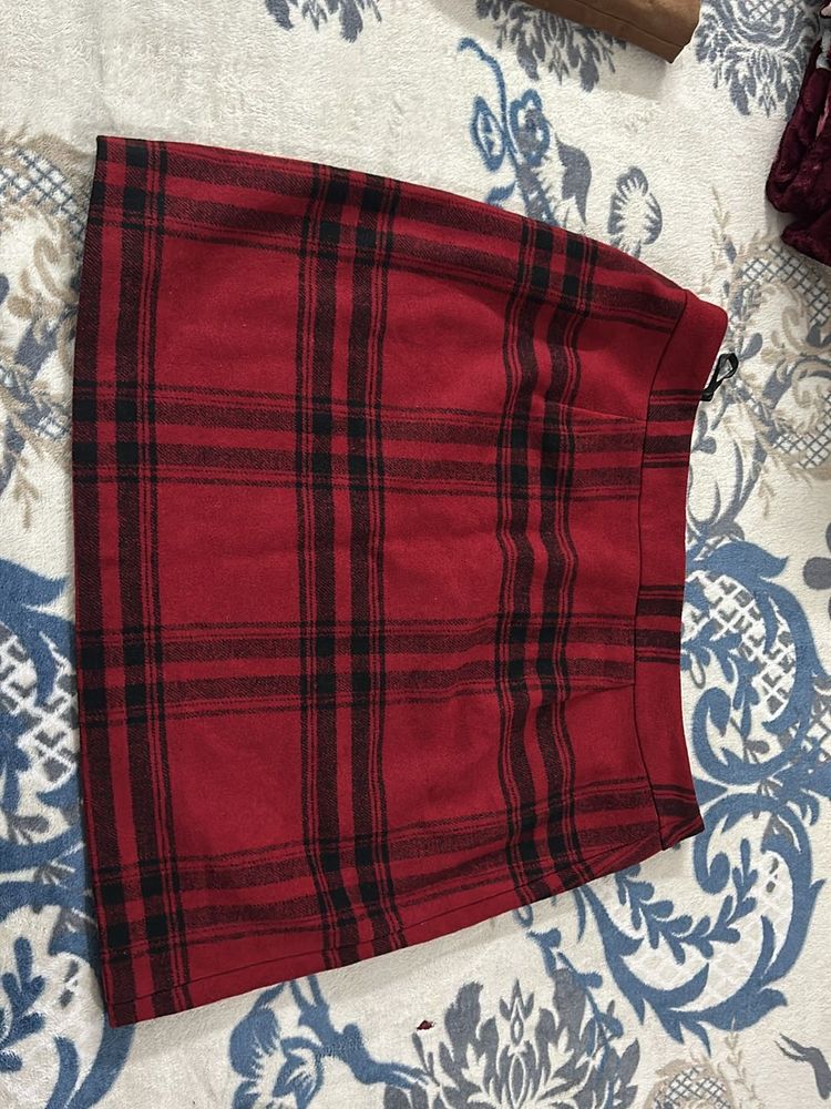 Mini Woollen Skirt