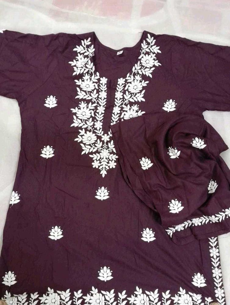 chikankari Kurta Set