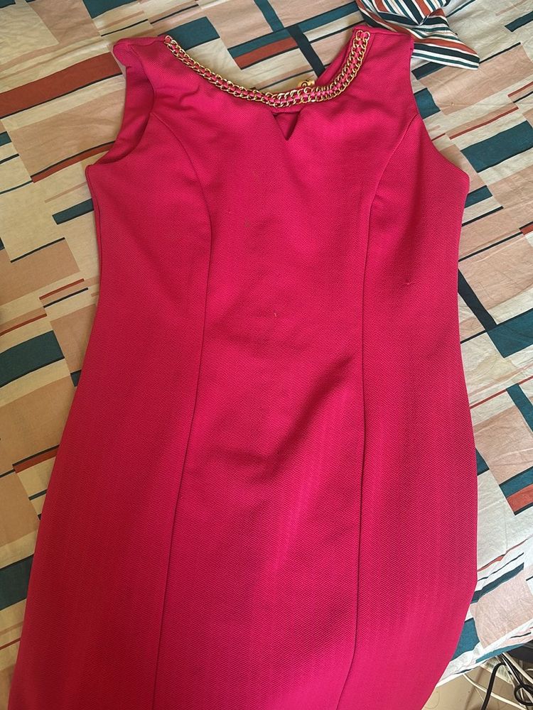 A Pink Bodycon Party Dress