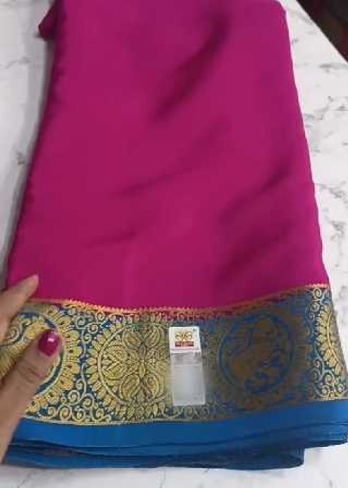 Mysore crepe Silk Saree