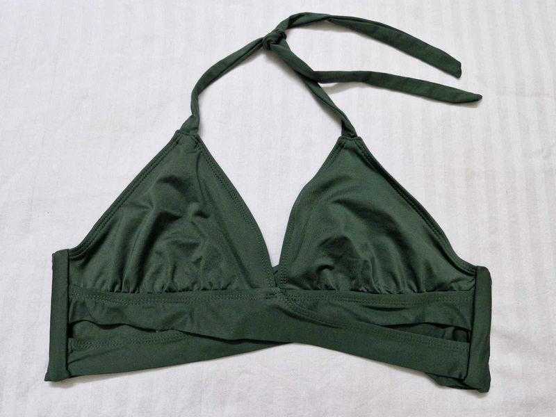 Green Bikini Top M