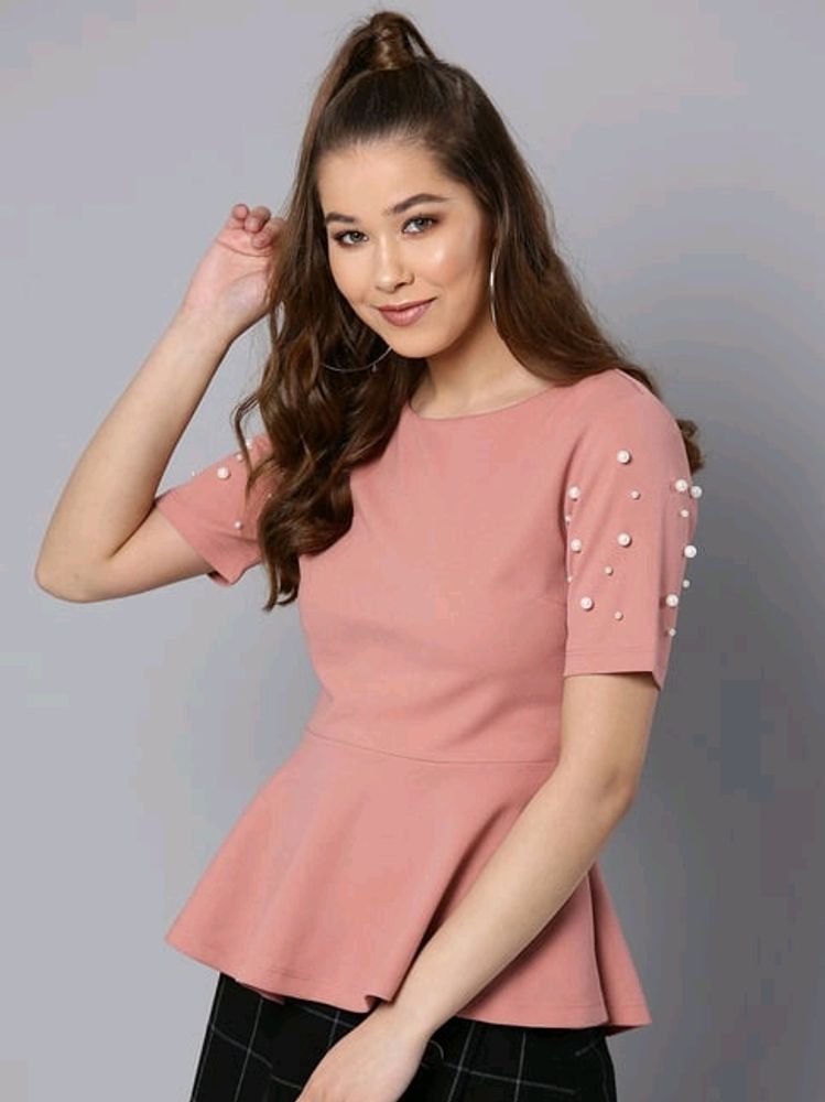 Last Price Harpa Peplum Top