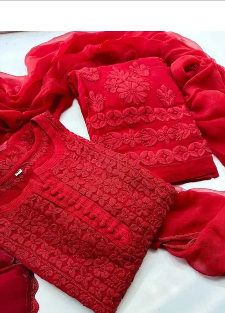 Red Kurta Set &amp; Dupatta