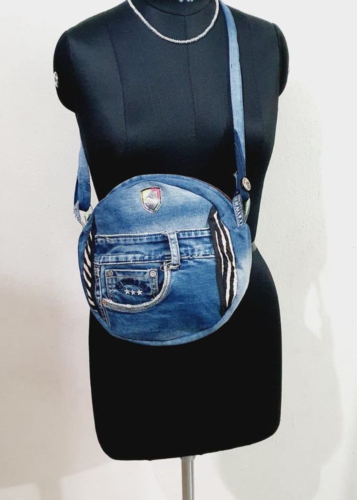 Denim Upcycled Sling Bag