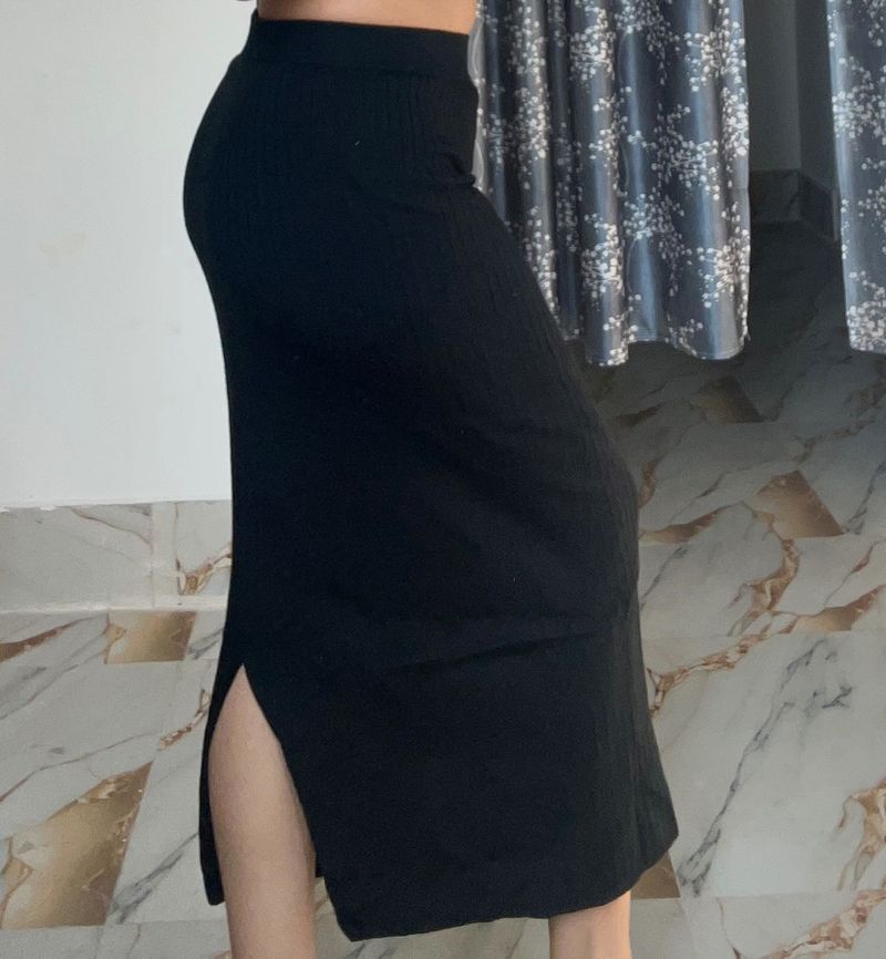 Black Midi Skirt