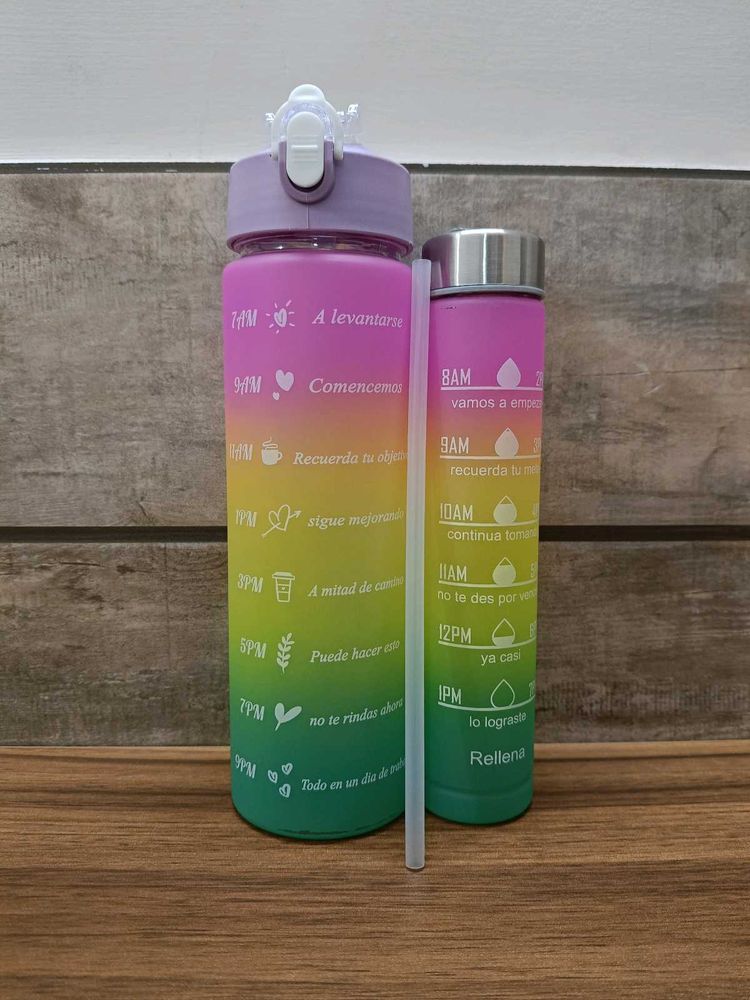 Motivational Water Bottle Set Of 2 (900ml &amp; 300ml)