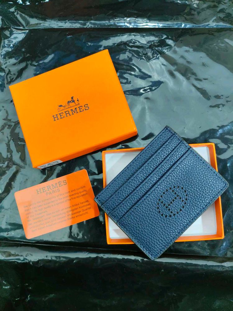 Hermes Card Holder &#34;Navy&#34;