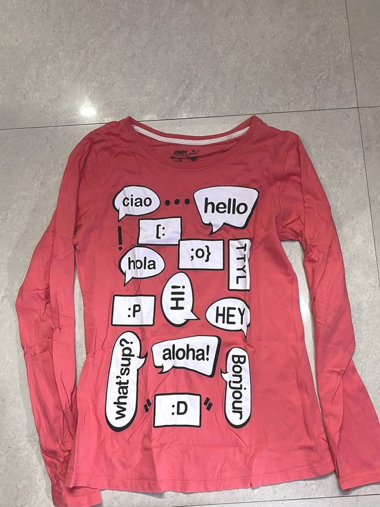Cute Graphic Long Sleeve Top
