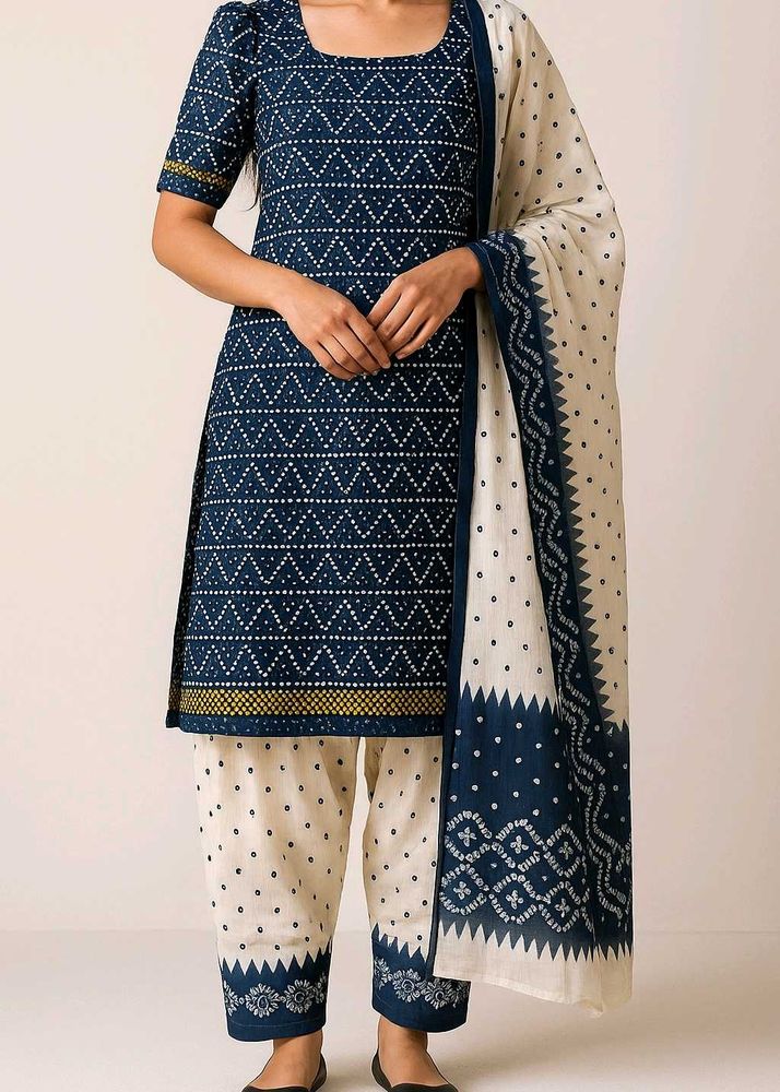Bandhani Print Kurta Set