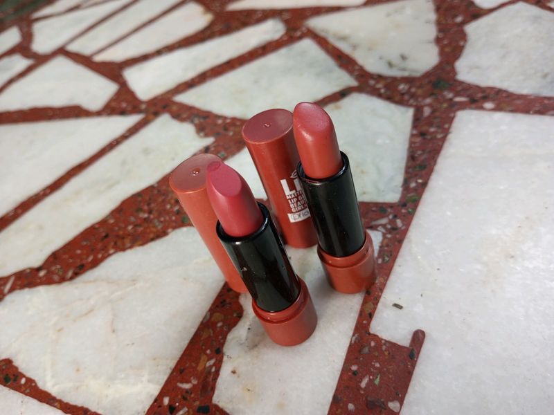 2 Pcs Bullet Nude Lipstick