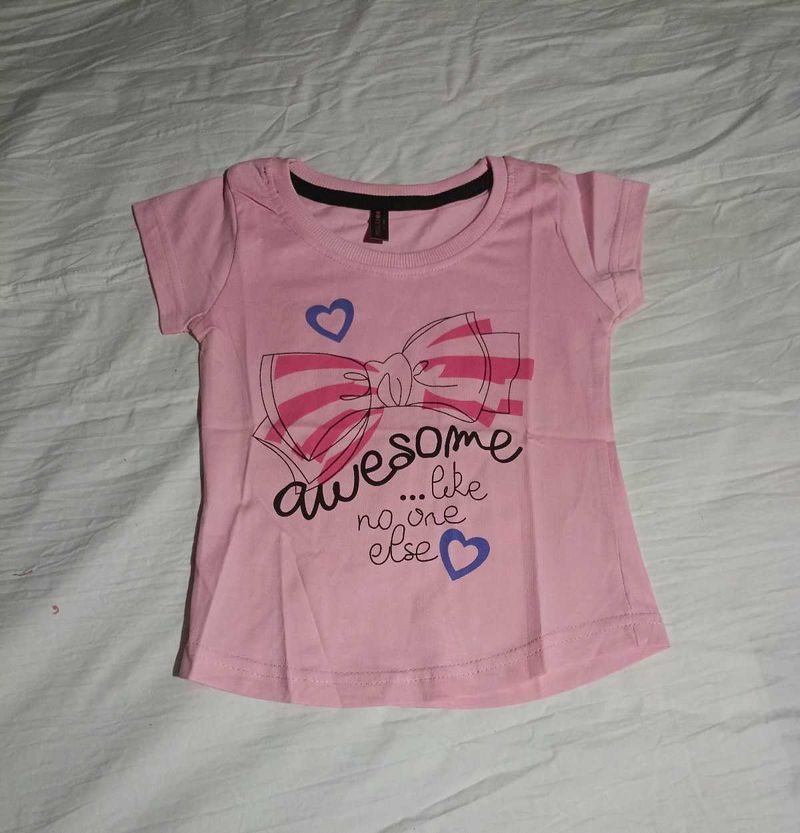 Cute Pink Girls Top