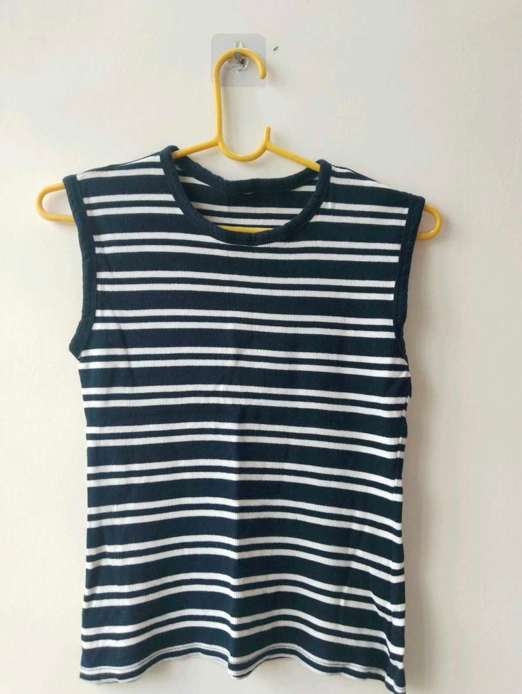 Striped Sleeveless Top