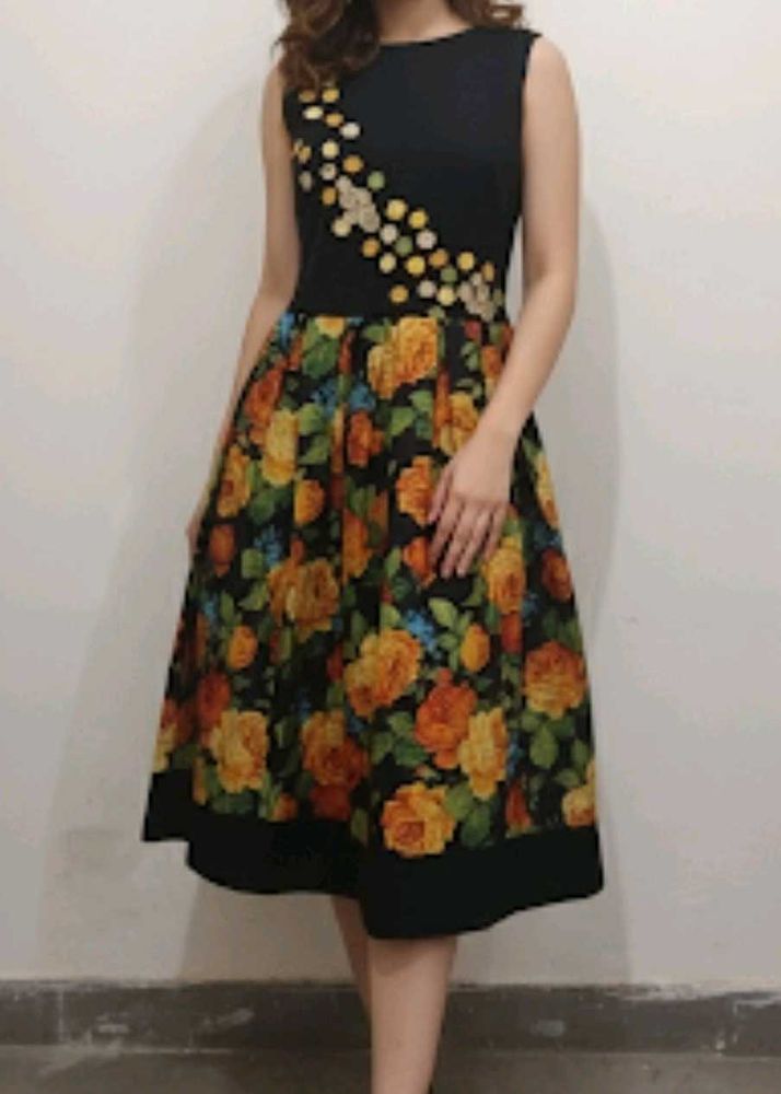 Floral Fit &amp; Flare Dress