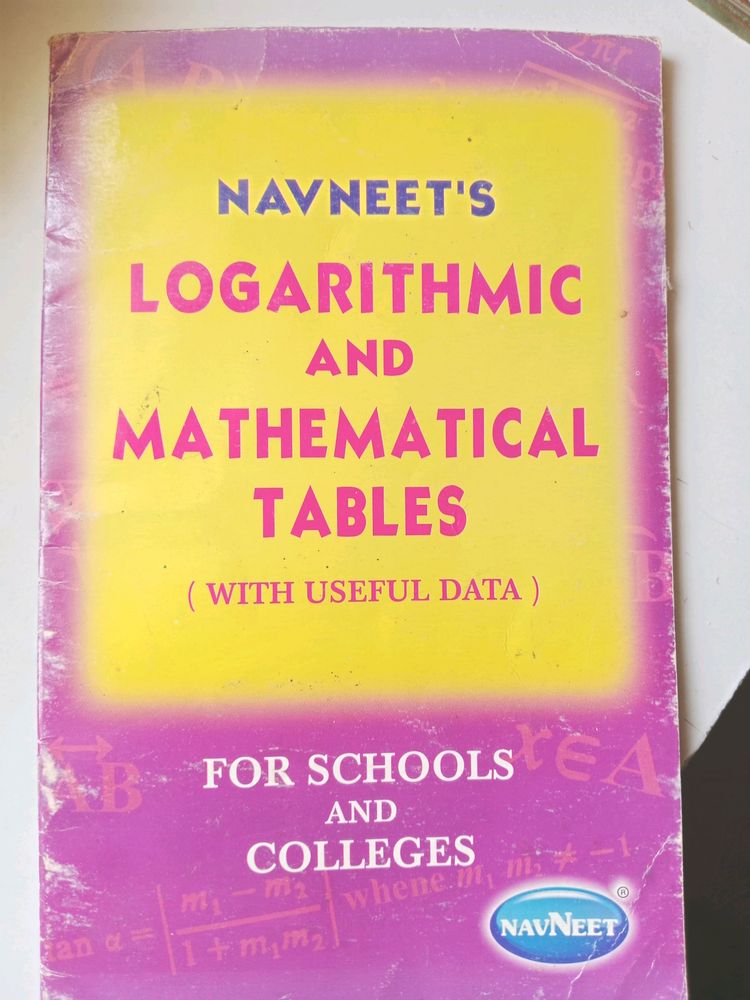 Navneet Logarithmic And Mathematical Table