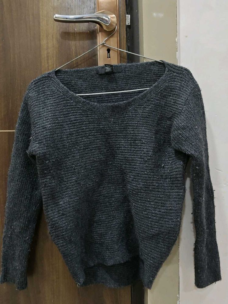 Gray Long Sleeve Pullover