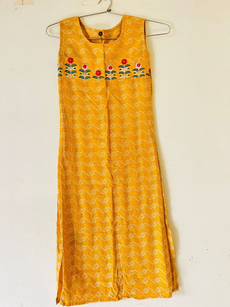 Yellow Floral Kurta
