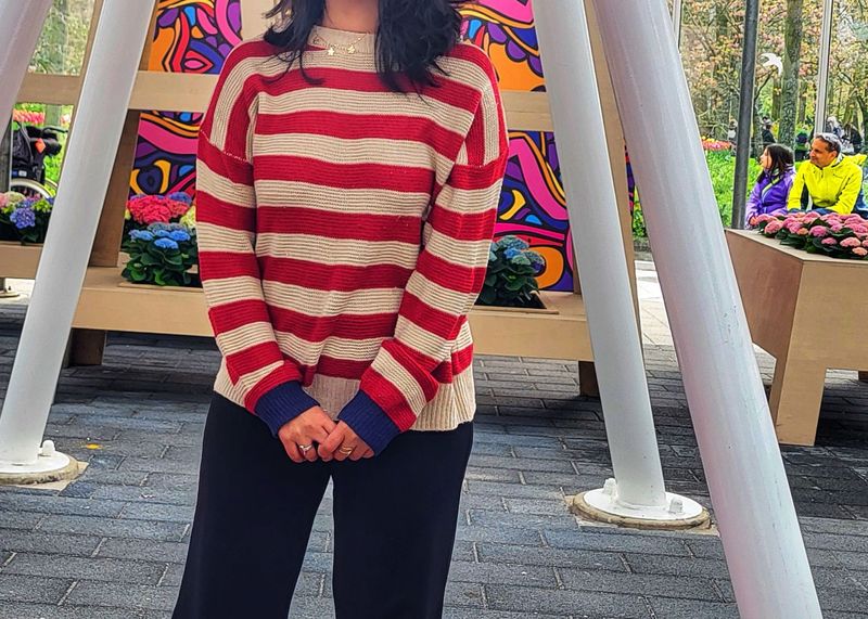 Striped Knit Sweater
