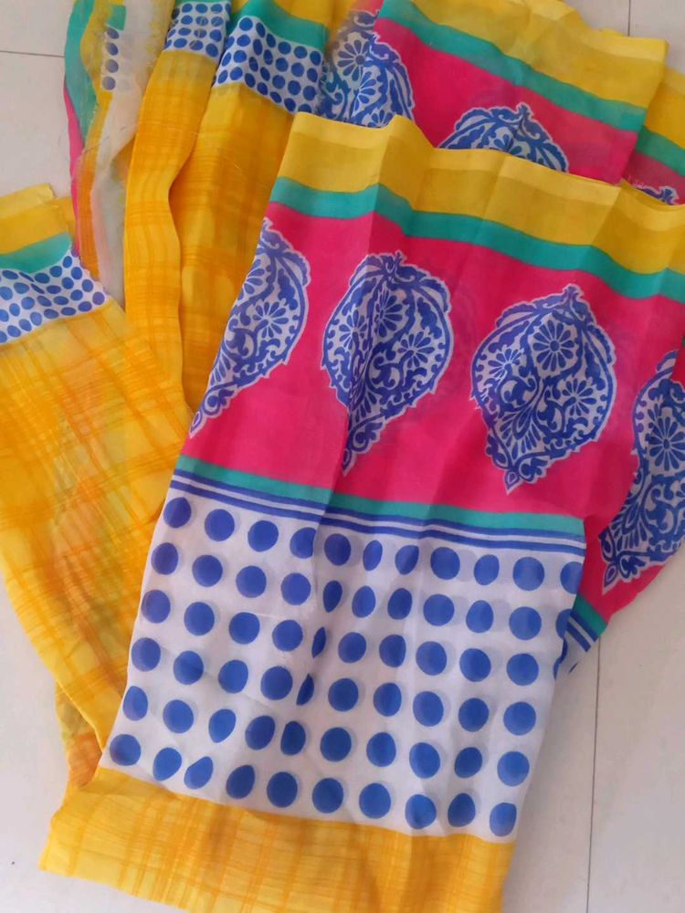 Colorful Printed saree