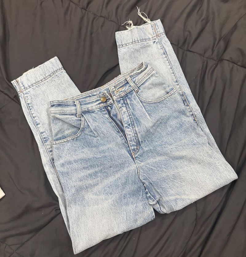 Blue mom jeans