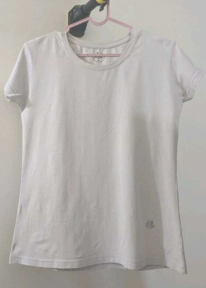 Off White Casual T-Shirt