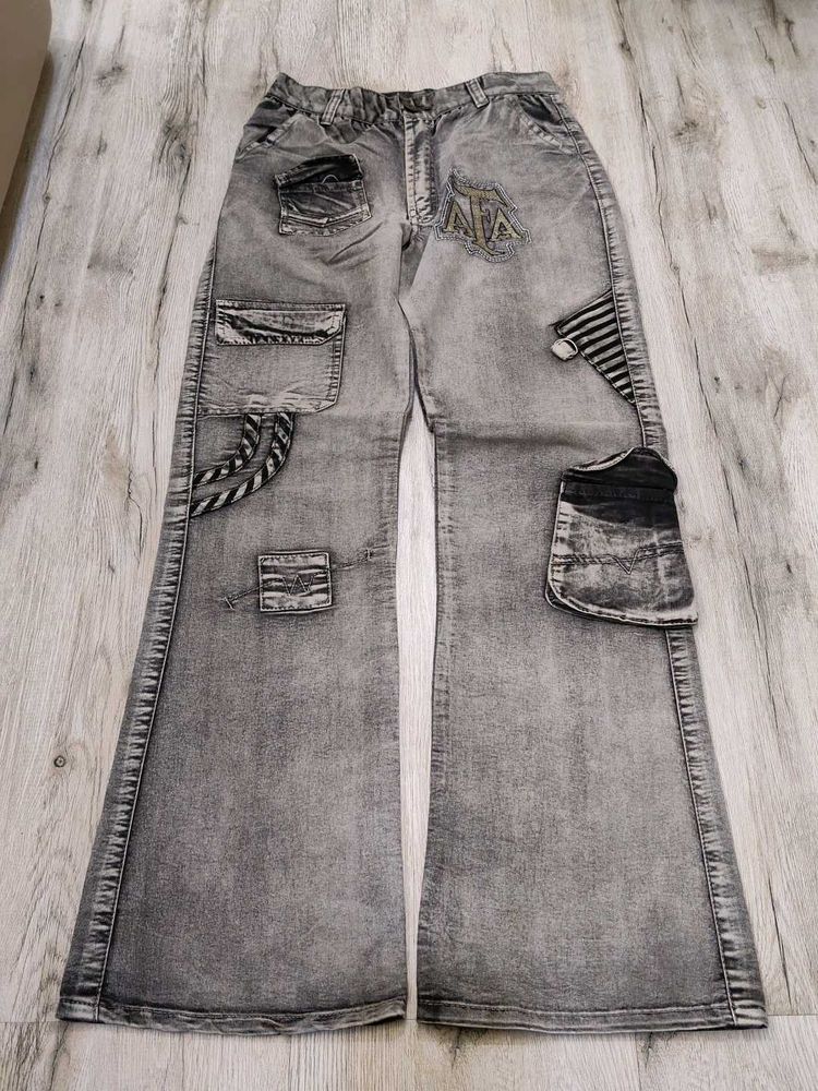 Sc9537 Sabrin Cargo Bootcut Jeans Waist 26