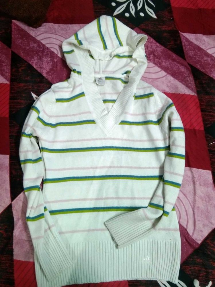 Striped Hoodie Sweater