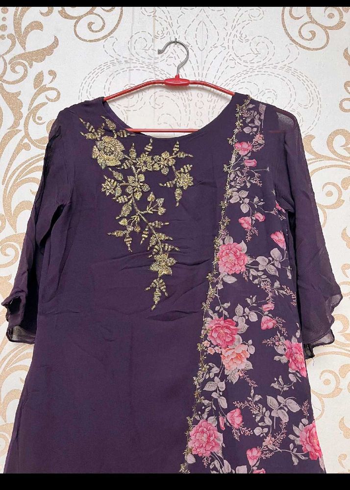 Purple And Beautiful Kurta Set