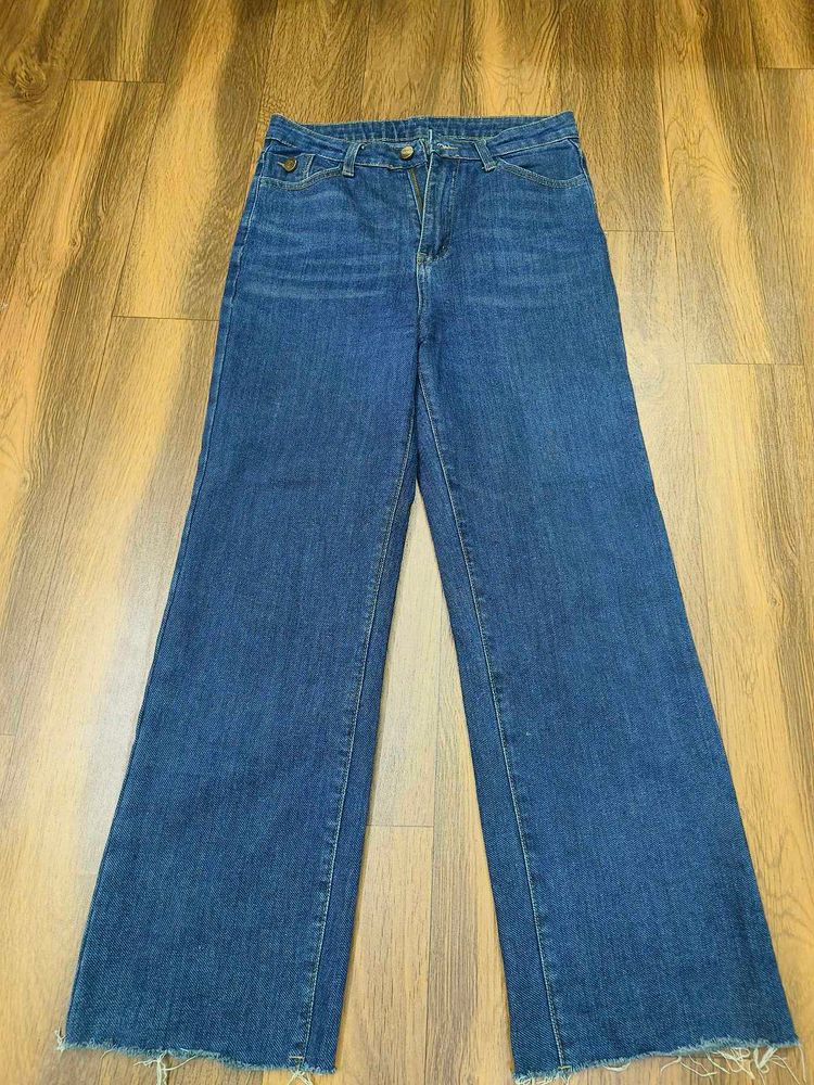 Wide Leg Denim Jeans