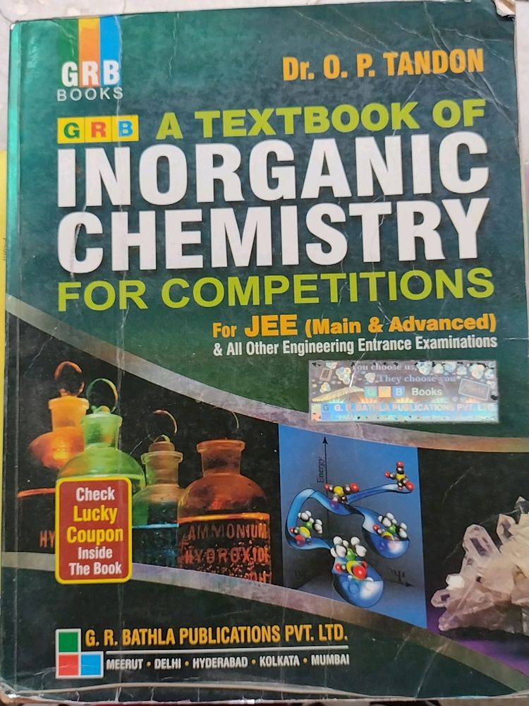Inorganic Chemistry, OP Tandon, IIT JEE Main &amp; Advanced