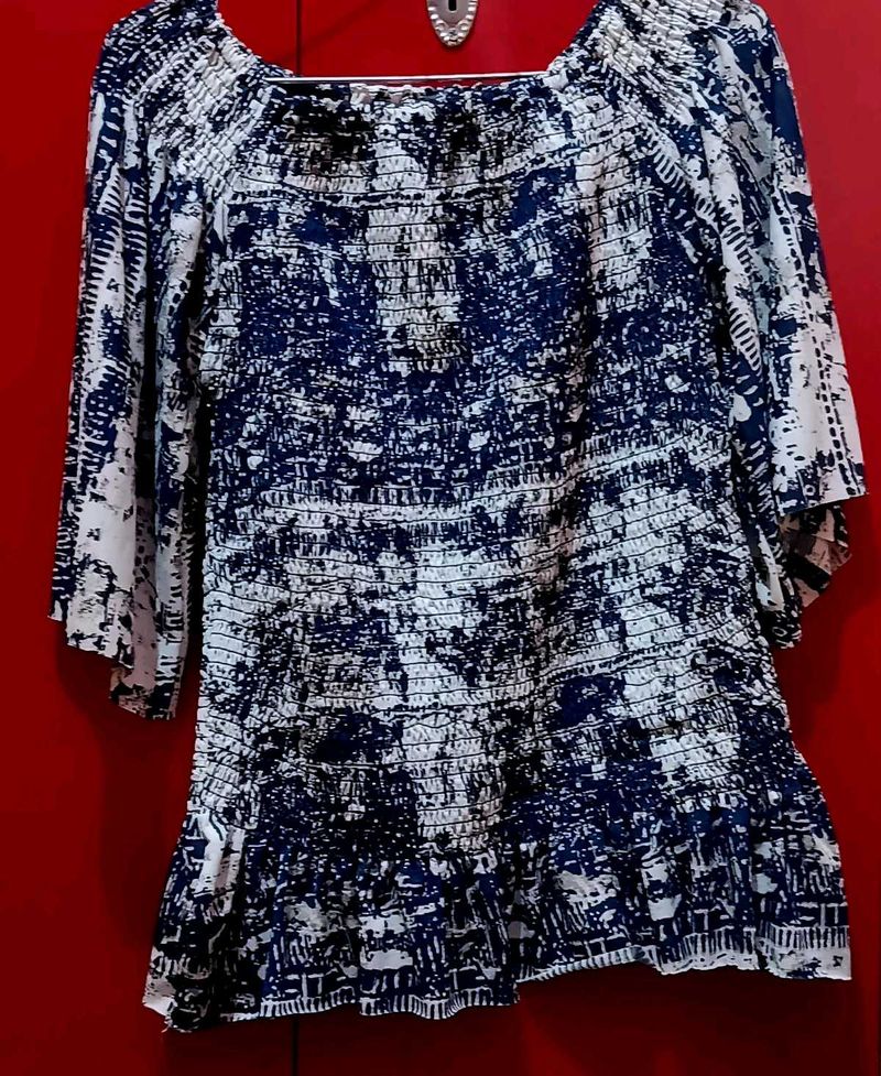 Multi Colour Stylish Smoking Top
