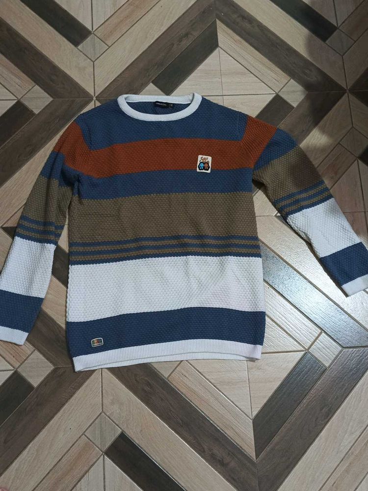 Striped Knit Sweater