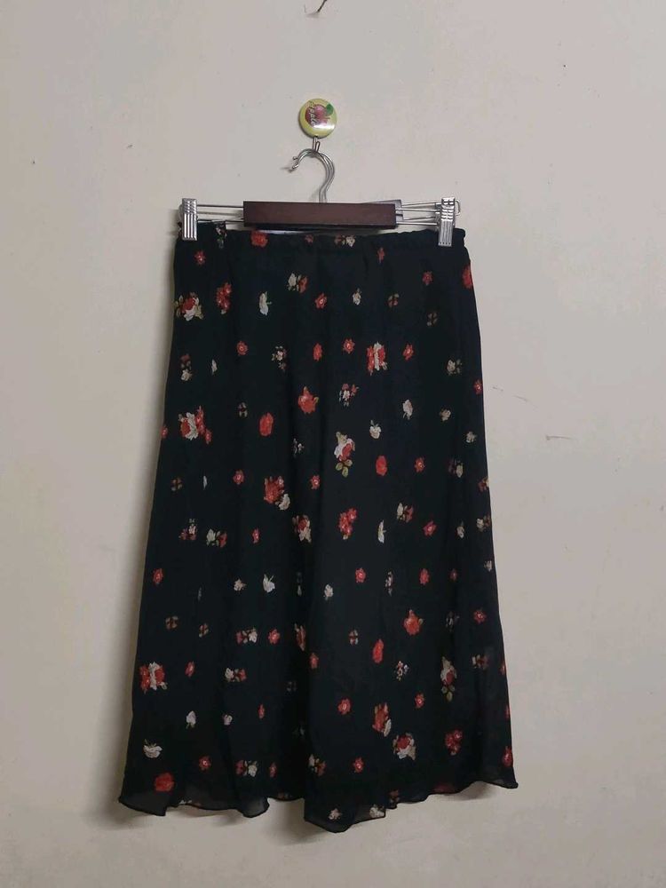 Floral Print Skirt