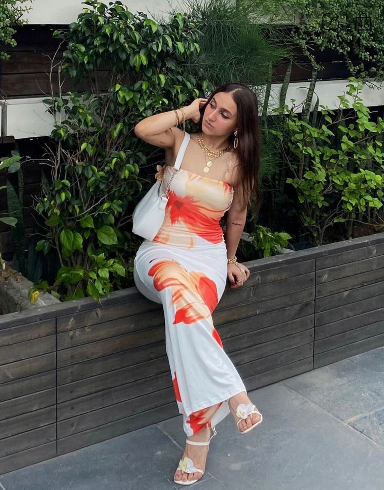 Printed bodycon dress