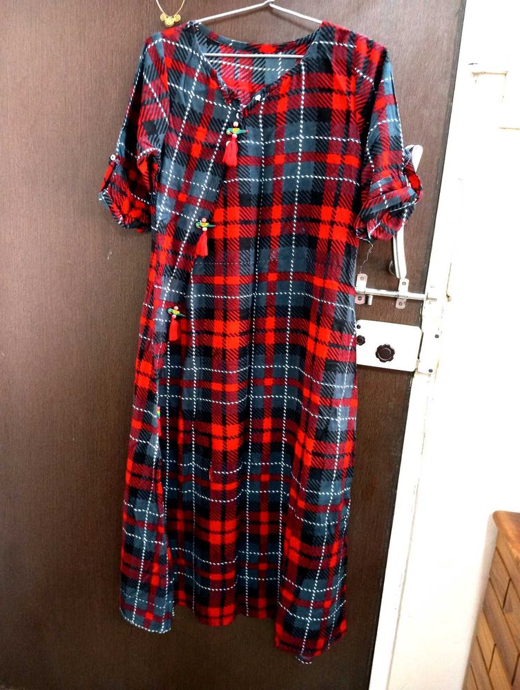 Plaid Print dress ya kurta