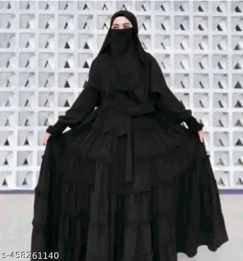 Dubai Style Burkha With Hijab 🧕