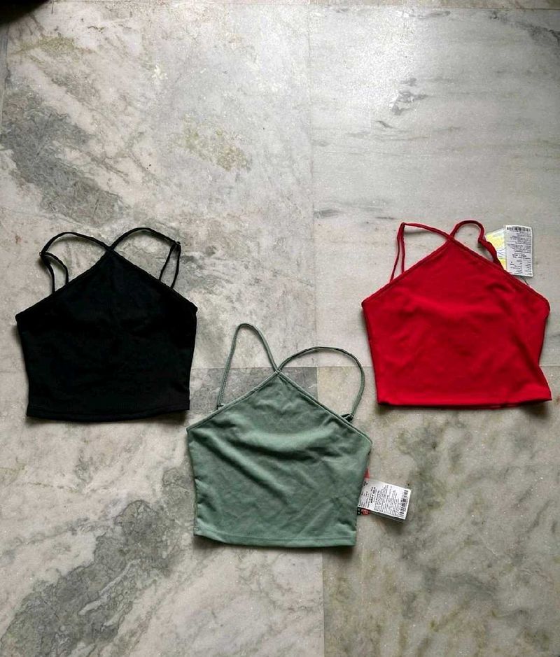 Cute Cropped Tank Top Set of 3