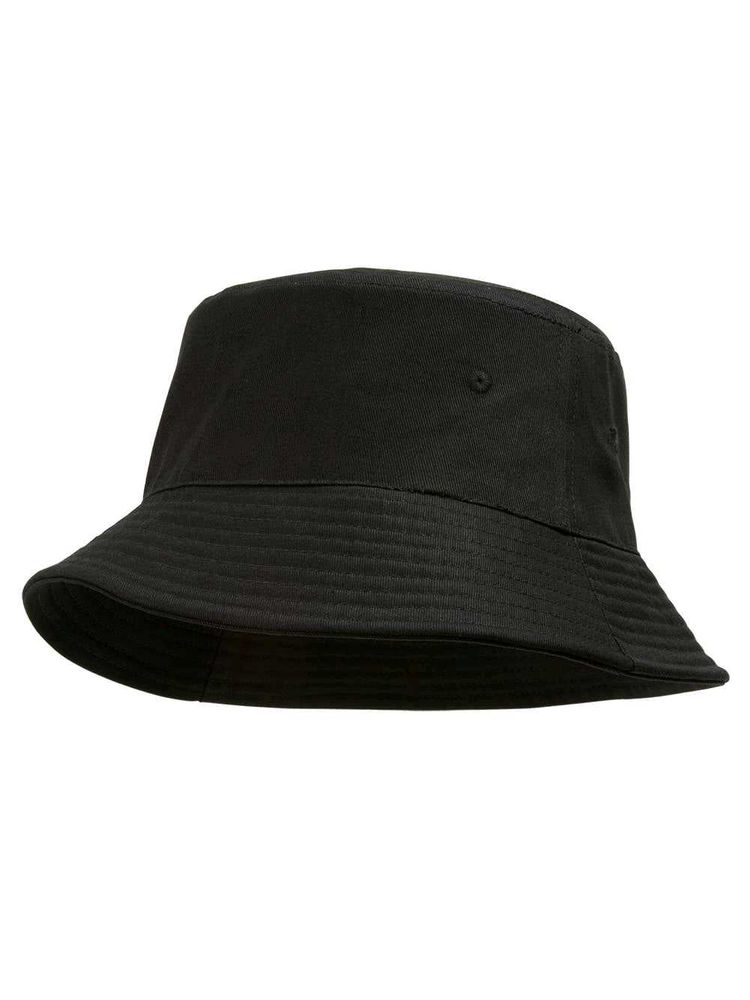 Plain Black Bucket Hat