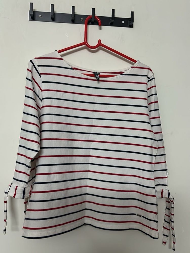 Striped Long Sleeve Top