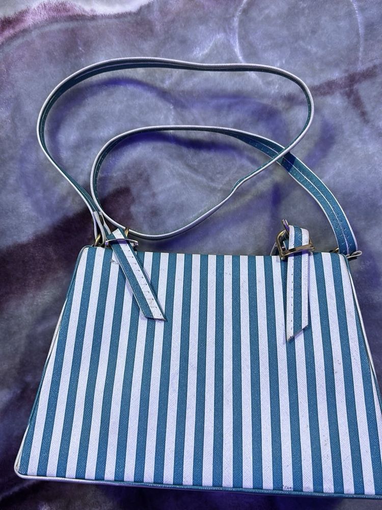Striped Shoulder Bag