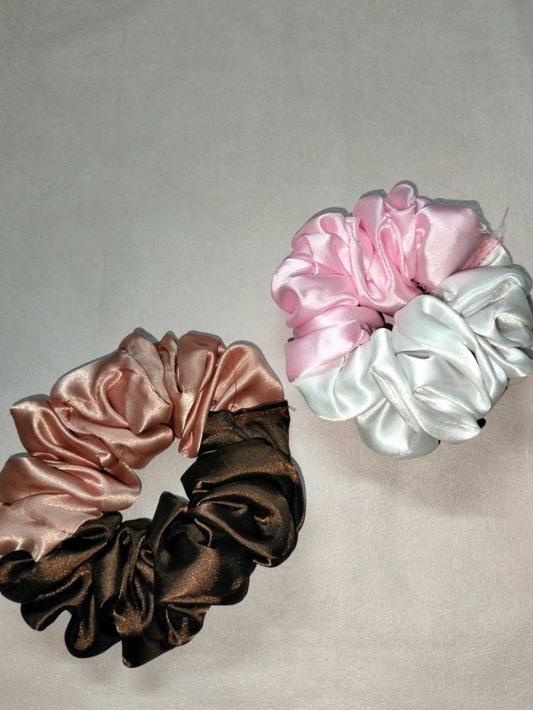 Dual Shade Scrunchies Pack Of 2
