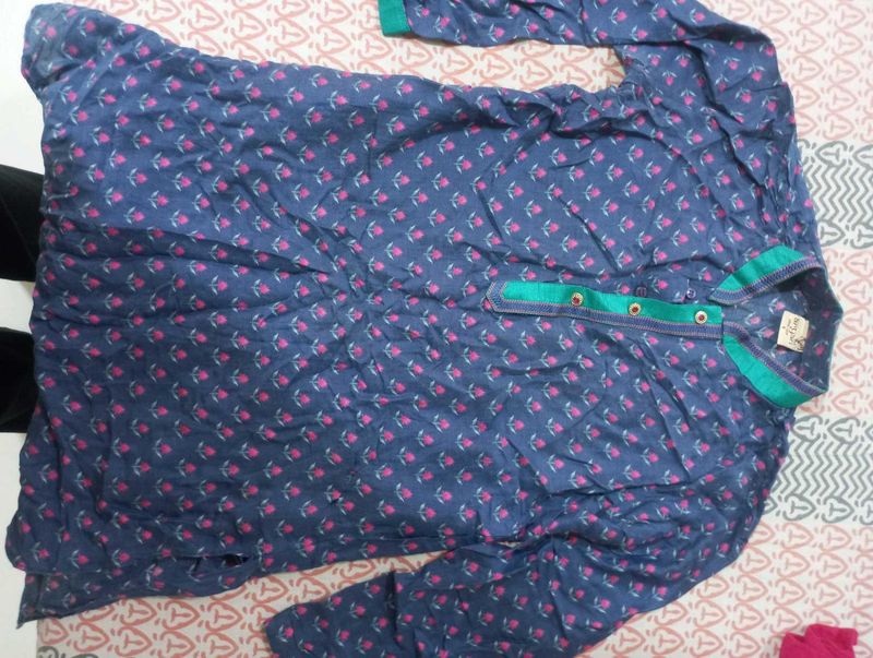 Floral Print Kurti Top
