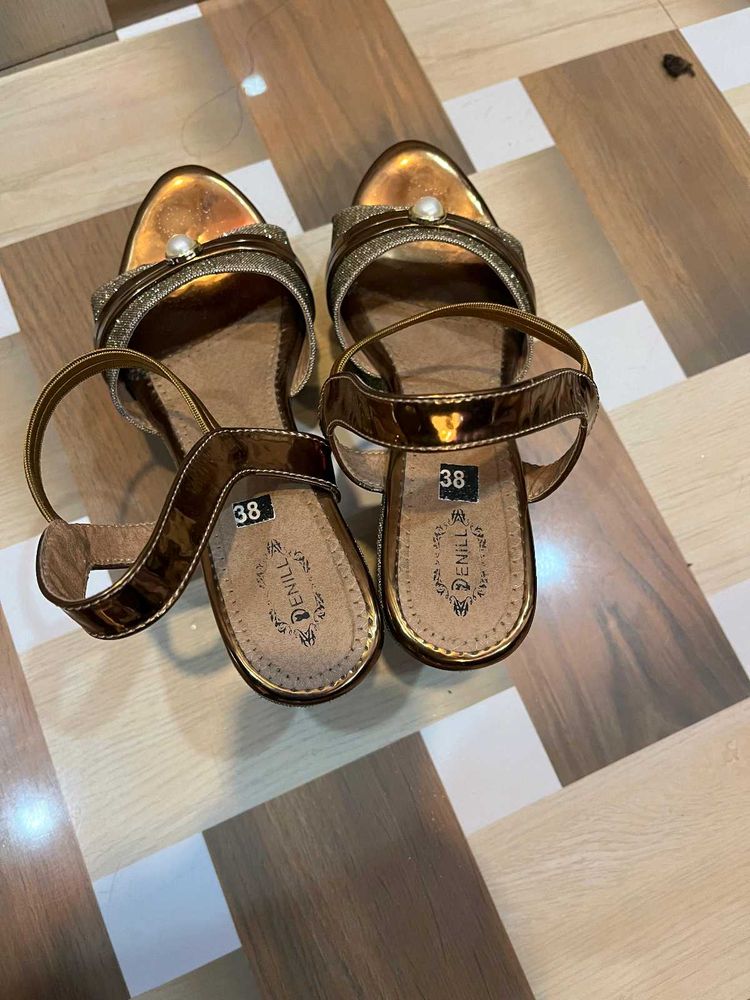 Elegant Bronze Sandals